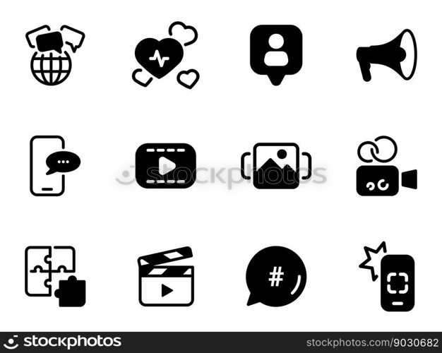 Simple vector icon communication and entertainment. Flat illustration on a theme communication and entertainment