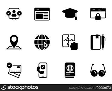 Simple vector icon education. Flat illustration on a theme education