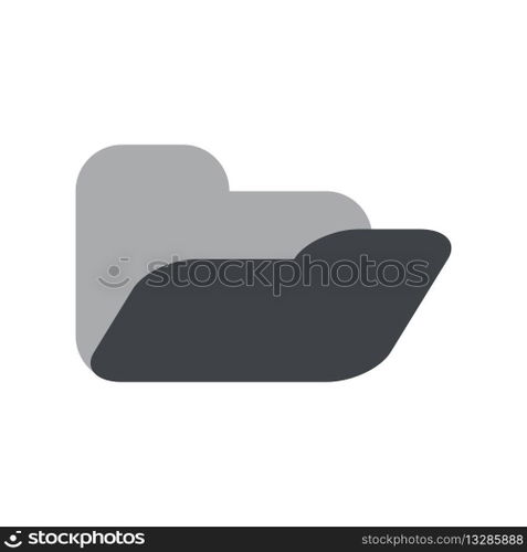 Simple vector icon open folder