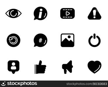 Simple vector icon symbols and notifications. Flat illustration on a theme symbols and notifications