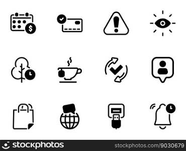Simple vector icon technology, credit and financial services. Flat illustration on a theme technology, credit and financial services