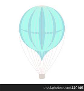Simple vintage style hot air balloon in flight vector