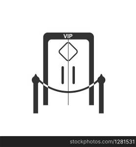 Simple VIP zone icon. Simple flat design for websites and apps