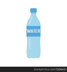 simple water bottle in flat design vector illustration - Vector illustration. simple water bottle in flat design vector illustration - Vector