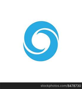 simple whirlpool logo illustration design