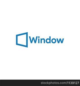 Simple window logo icon graphic design template illustration. Simple window logo icon graphic design template