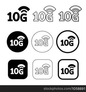 Simple Wireless Wifi icon sign design