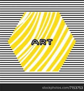Simplicity black and yellow background. Modern banner decoration in lines pattern. Simplicity black and yellow background. Modern banner decoration in lines pattern.