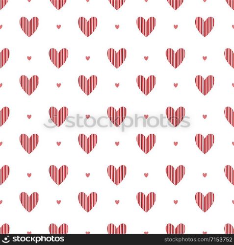 Simplicity hearts seamless pattern. Background for valentines day design. Pattern textile print with red hearts. Simplicity hearts seamless pattern. Background for valentines day design. Pattern textile print with red heart.