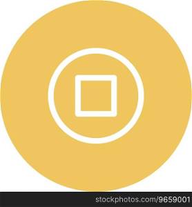 Simply rounded color technology idea icon.