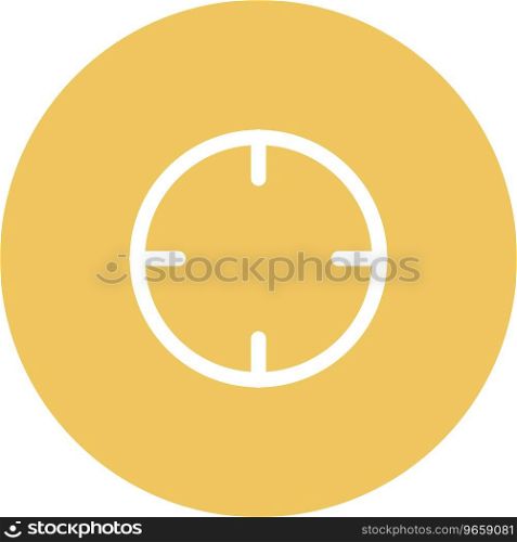 Simply rounded color technology idea icon.