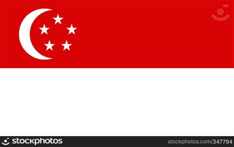 Singapore flag image for any design in simple style. Singapore flag image