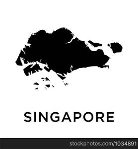 Singapore map icon design trendy