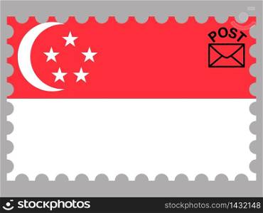 Singapore national country flag. original colors and proportion. Simply vector illustration background. Isolated symbols and object for design, education, learning, postage stamps and coloring book, marketing. From world set