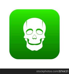 Singer mask icon digital green for any design isolated on white vector illustration. Singer mask icon digital green