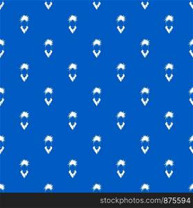 Singer pattern repeat seamless in blue color for any design. Vector geometric illustration. Singer pattern seamless blue