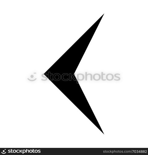 single arrow, icon on isolated background