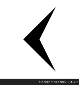 single arrow, icon on isolated background