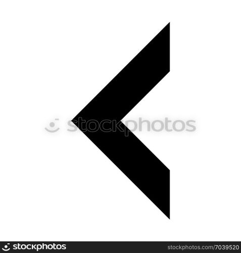 single bracket arrow, icon on isolated background