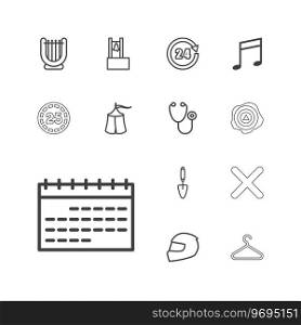 Single icons Royalty Free Vector Image