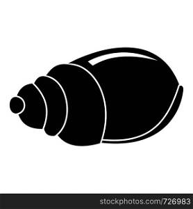 Single shell icon. Simple illustration of single shell vector icon for web. Single shell icon, simple style