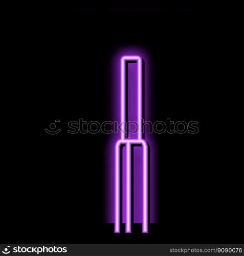 single strand wire neon light sign vector. single strand wire illustration. single strand wire neon glow icon illustration