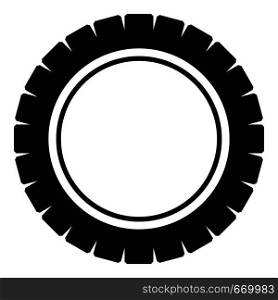 Single tire icon. Simple illustration of single tire vector icon for web. Single tire icon, simple style.