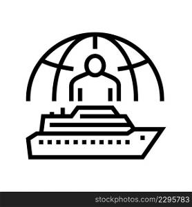 singles cruise line icon vector. singles cruise sign. isolated contour symbol black illustration. singles cruise line icon vector illustration
