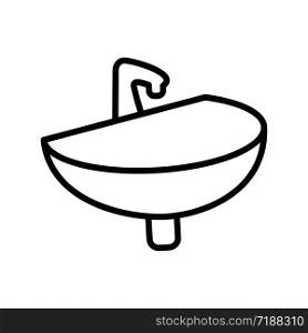 sink icon design, flat style icon collection