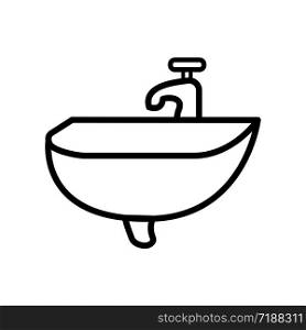 sink icon design, flat style icon collection