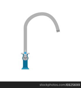 Sink kitchen faucet tap vector water mixer bathroom icon isolated illustration. Equipment hygiene wash plumbing design sanitary