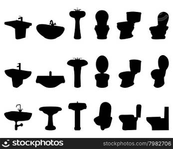 sinks and toilet