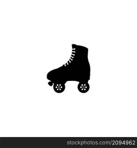 skate icon vector illustration logo design
