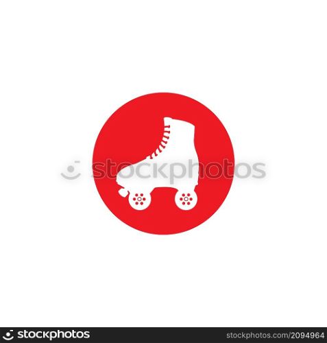 skate logo vector illustration design template