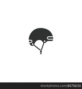 Skateboard helmet icon design illustration template