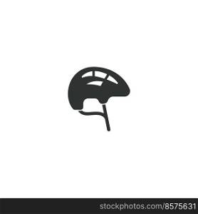 Skateboard helmet icon design illustration template