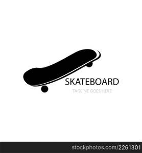 Skateboard icon logo free vector design