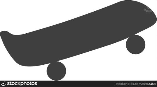 Skateboard Icon Vector. Simple skateboard icon vector