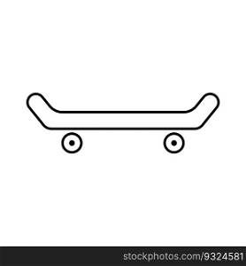 skateboard icon vector template illustration logo design