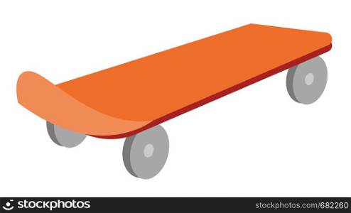 Skateboard vector cartoon illustration isolated on white background.. Skateboard vector cartoon illustration.