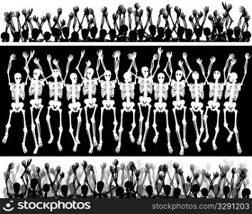 Skeleton crowd
