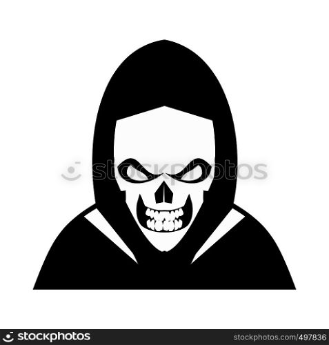 Skeleton icon. Black simple style on white. Skeleton icon black