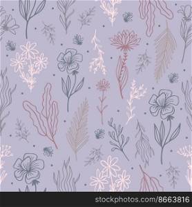 Sketch branch seamless pattern. Contour branches, sketch floral wallpaper. Sakura blossom rustic texture for neoteric fabric, paper, cards vector template. Illustration of sketch branch pattern. Sketch branch seamless pattern. Contour branches, sketch floral wallpaper. Sakura blossom rustic texture for neoteric fabric, paper, cards vector template