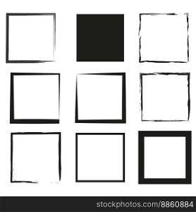 Sketch brush squares. Grunge texture. Vector illustration. EPS 10.. Sketch brush squares. Grunge texture. Vector illustration.