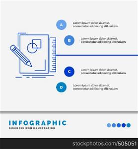 sketch, sketching, design, draw, geometry Infographics Template for Website and Presentation. Line Blue icon infographic style vector illustration. Vector EPS10 Abstract Template background