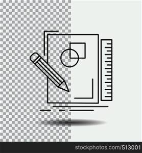 sketch, sketching, design, draw, geometry Line Icon on Transparent Background. Black Icon Vector Illustration. Vector EPS10 Abstract Template background