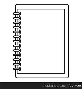 Sketchbook icon. Outline illustration of sketchbook vector icon for web. Sketchbook icon, outline style