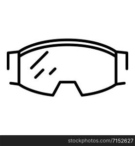 Ski goggles icon. Outline ski goggles vector icon for web design isolated on white background. Ski goggles icon, outline style