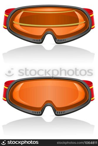 ski goggles vector illustration isolated on white background
