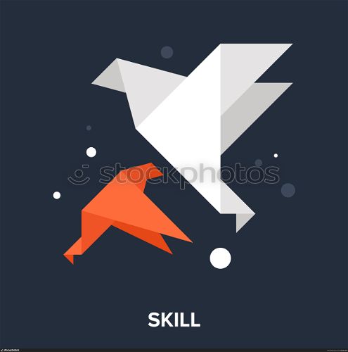 skill icon. Abstract vector illustration of skill flat design concept.